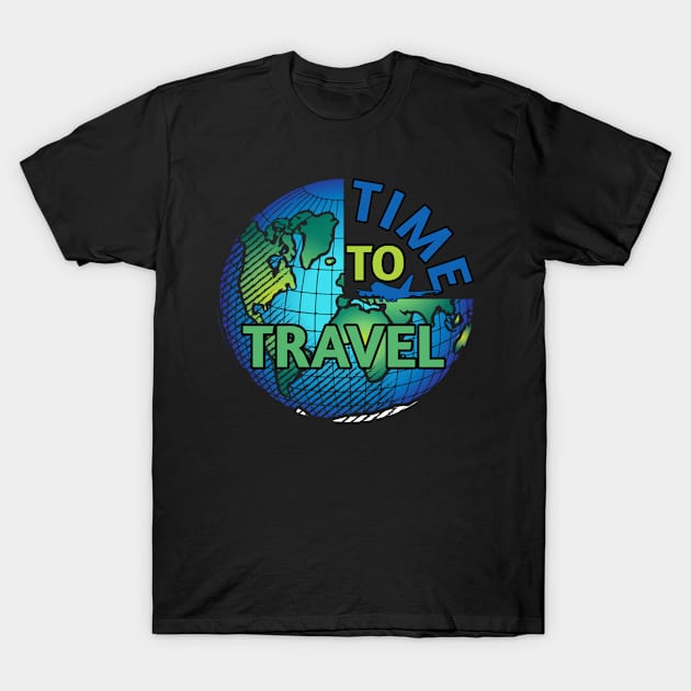 Time To Travel T-Shirt by Mima_SY